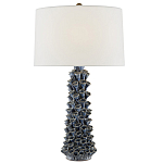 Настольная лампа с корпусом из цветков колокольчика Cascade of Blue Flowers варинант исполнения - 2 | Loft Concept в Воронеже