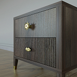 Тумба прикроватная с двумя ящиками Elsa Dreams Walnut варинант исполнения - 3 | Loft Concept в Воронеже