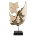 Маска ручной работы деревянная резная Mask Flower варинант исполнения - 1 | Loft Concept в Воронеже