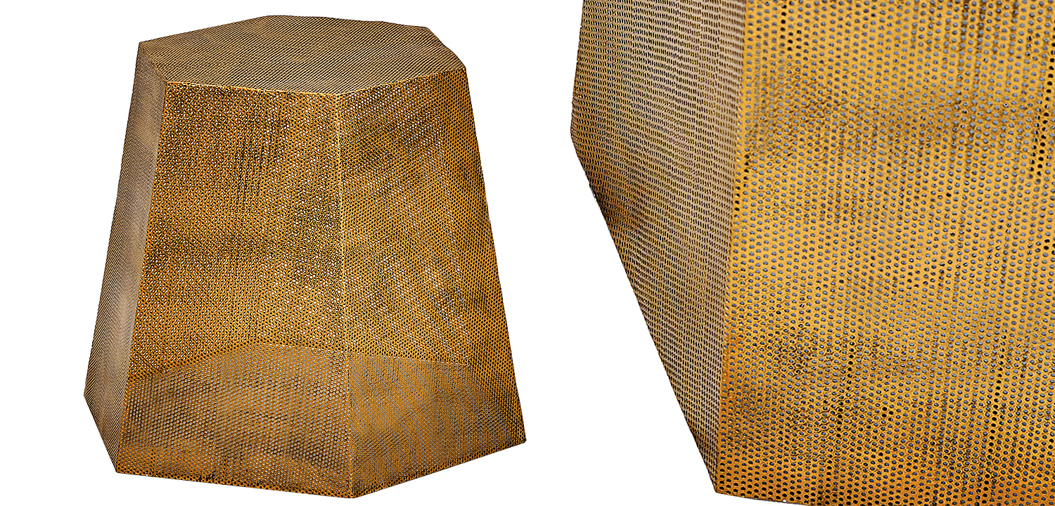 Приставной стол Gold Mesh side table Приставной стол Gold Mesh side table - Loft-Concept в Воронеже