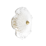 Бра в форме прозрачного стеклянного цветка с рельефной текстурой Textured Glass варинант исполнения - 1 | Loft Concept в Воронеже