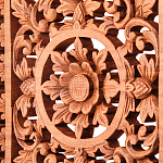 Панно из дерева квадратное Panel With Trees варинант исполнения - 2 | Loft Concept в Воронеже