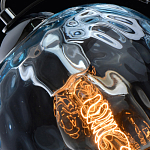 Подвесной светильник со стеклянном плафоном в форме бокала Kaleido варинант исполнения - 20 | Loft Concept в Воронеже