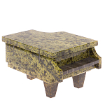 Шкатулка в виде рояля из натурального камня змеевик Stone Casket варинант исполнения - 1 | Loft Concept в Воронеже