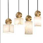 Подвесной светильник светодиодный с квадратным плафоном Stone Helios варинант исполнения - 3 | Loft Concept в Воронеже