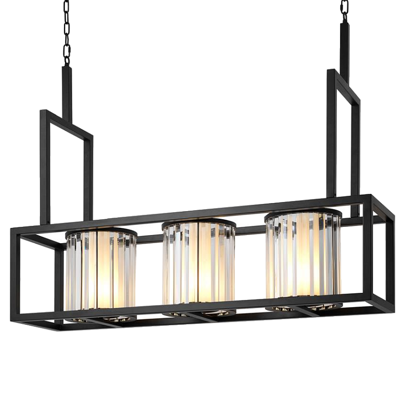 Люстра Chandelier Carducci Black Черный Прозрачный (Transparent) в Воронеже | Loft Concept 