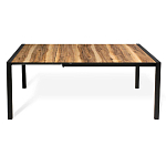 Стол обеденный раздвижной с прямоугольной столешницей на четырех черных ножках Blair варинант исполнения - 3 | Loft Concept в Воронеже