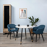 Шкаф-витрина в стиле лофт с чёрной стеклянной дверью Urban Style Space варинант исполнения - 6 | Loft Concept в Воронеже