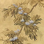 Обои ручная роспись Silk Tree Original colourway on Gold Bullion gilded paper варинант исполнения - 2 | Loft Concept в Воронеже