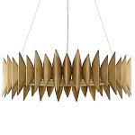 Люстра круглая с фактурным абажуром Graduated Heights варинант исполнения - 2 | Loft Concept в Воронеже