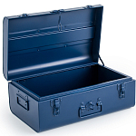 Металлический сундук Metal Dark Blue варинант исполнения - 3 | Loft Concept в Воронеже