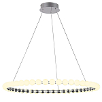 Люстра светодиодная кольцевая с круглыми плафонами белого цвета PEARLS Suspension 80 варинант исполнения - 2 | Loft Concept в Воронеже