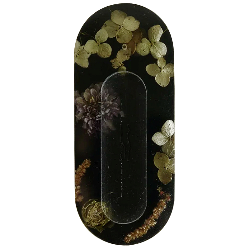 Подставка под благовония из эпоксидной смолы с цветами черная Epoxy Resin Flowers Incense Oval Stand Black Черный Подставка под благовония из эпоксидной смолы с цветами черная Epoxy Resin Flowers Incense Oval Stand Black Черный в Воронеже | Loft Concept