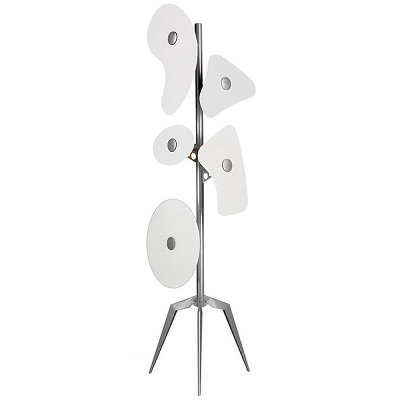 Торшер Orbital Floor Lamp White Хром Белый Торшер Orbital Floor Lamp White Хром Белый в Воронеже | Loft Concept