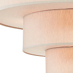 Люстра круглая трехъярусная с тканевыми абажурами Light Soft Glow варинант исполнения - 2 | Loft Concept в Воронеже
