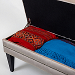 Мягкая банкетка с зоной для хранения Casket Beige варинант исполнения - 4 | Loft Concept в Воронеже