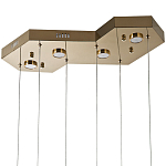 Люстра c 6-ю стеклянными плафонами золото Sparkling Bubbles Tube Gold Hanging Lamp варинант исполнения - 3 | Loft Concept в Воронеже