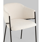 Стул Brace букле белый варинант исполнения - 2 | Loft Concept в Воронеже