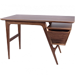 Письменный стол прямоугольный с 2-мя ящиками и полкой Idenontal варинант исполнения - 5 | Loft Concept в Воронеже