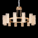 Люстра круглая с текстурными цилиндрическими плафонами Glimpse варинант исполнения - 5 | Loft Concept в Воронеже