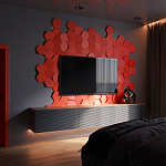 Гипсовая 3D Панель M-47 варинант исполнения - 1 | Loft Concept в Воронеже