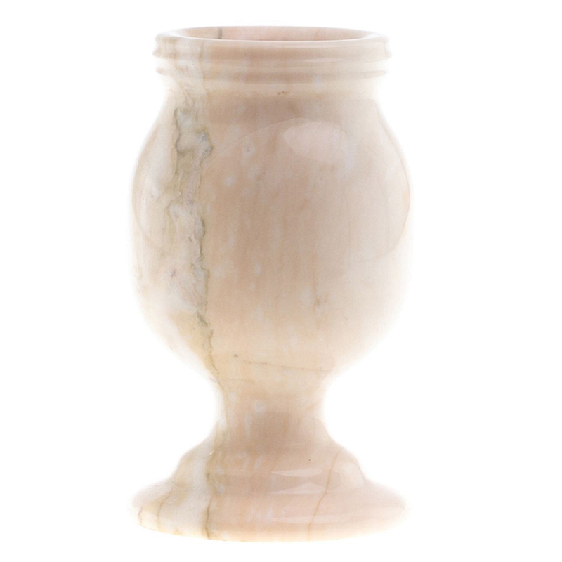 Ваза для цветов из натурального мрамора  Marble Vase 2 Бежевый в Воронеже | Loft Concept 