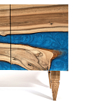 Стильный Буфет лофт 4 двери Cabinet Crimson River фасад эпоксидная смола  варинант исполнения - 4 | Loft Concept в Воронеже