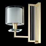 Бра с геометрическим каркасом из металла и цилиндрическим стеклянным плафоном Laurent варинант исполнения - 8 | Loft Concept в Воронеже