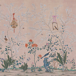 Обои ручная роспись Cecily pink варинант исполнения - 2 | Loft Concept в Воронеже