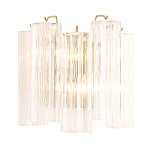 Бра с вертикальными стеклянными подвесками Hexagon Tube Light варинант исполнения - 3 | Loft Concept в Воронеже