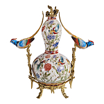 Ваза из фарфора с птицами и цветочной росписью Garden of Eden варинант исполнения - 2 | Loft Concept в Воронеже