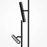 Напольный торшер светодионый черный Lumen Duo варинант исполнения - 2 | Loft Concept в Воронеже
