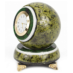 Часы настольные в виде шара из натурального камня Ball Stone Clock варинант исполнения - 5 | Loft Concept в Воронеже