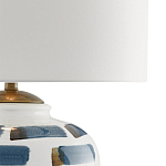 Настольная лампа керамическая с белым тканевым абажуром Perfect White Canvas варинант исполнения - 1 | Loft Concept в Воронеже