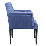 Кресло Addison Chic Armchair deep blue velour варинант исполнения - 2 | Loft Concept в Воронеже