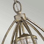 Подвесной светильник овальной формы с цилиндрическим плафоном в цвете сусальное серебро Kichler варинант исполнения - 3 | Loft Concept в Воронеже