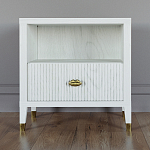 Прикроватная тумбочка с полкой Elsa Dreams White варинант исполнения - 5 | Loft Concept в Воронеже