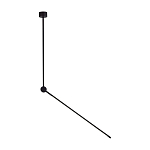 Потолочный светильник черного цвета с поворотным вытянутым плафоном Trumpet tube варинант исполнения - 1 | Loft Concept в Воронеже