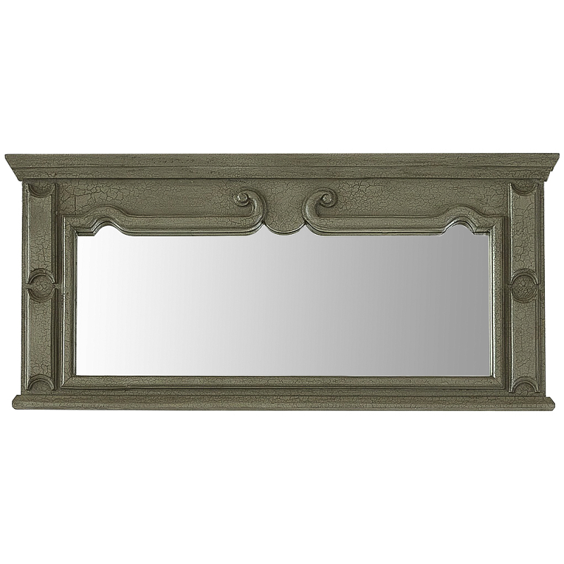 Настенное зеркало в деревянной раме Hubert Mirror Зеленый в Воронеже | Loft Concept 