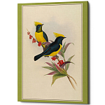 Постер на холсте с изображением птиц Blooming Birds Poster варинант исполнения - 9 | Loft Concept в Воронеже