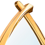 Зеркало овальное в деревянной золотистой раме Oval Gold Lines варинант исполнения - 2 | Loft Concept в Воронеже