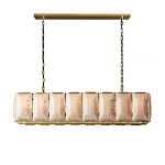 Люстра с абажуром из прямоугольных мраморных панелей Calling to Shine варинант исполнения - 7 | Loft Concept в Воронеже