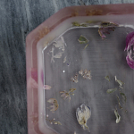 Шкатулка из эпоксидной смолы с цветами розовая Epoxy Resin Square Box Pink варинант исполнения - 7 | Loft Concept в Воронеже