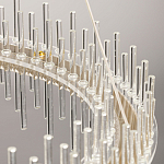 Люстра круглая с прозрачными стеклянными трубками 51 см Nembus варинант исполнения - 11 | Loft Concept в Воронеже