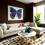 Дизайнерский журнальный столик чёрный с круглой столешницей Arycy варинант исполнения - 4 | Loft Concept в Воронеже