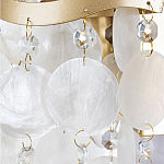 Бра с белыми перламутровыми подвесками и золотистыми волнистыми элементами SHELL варинант исполнения - 2 | Loft Concept в Воронеже