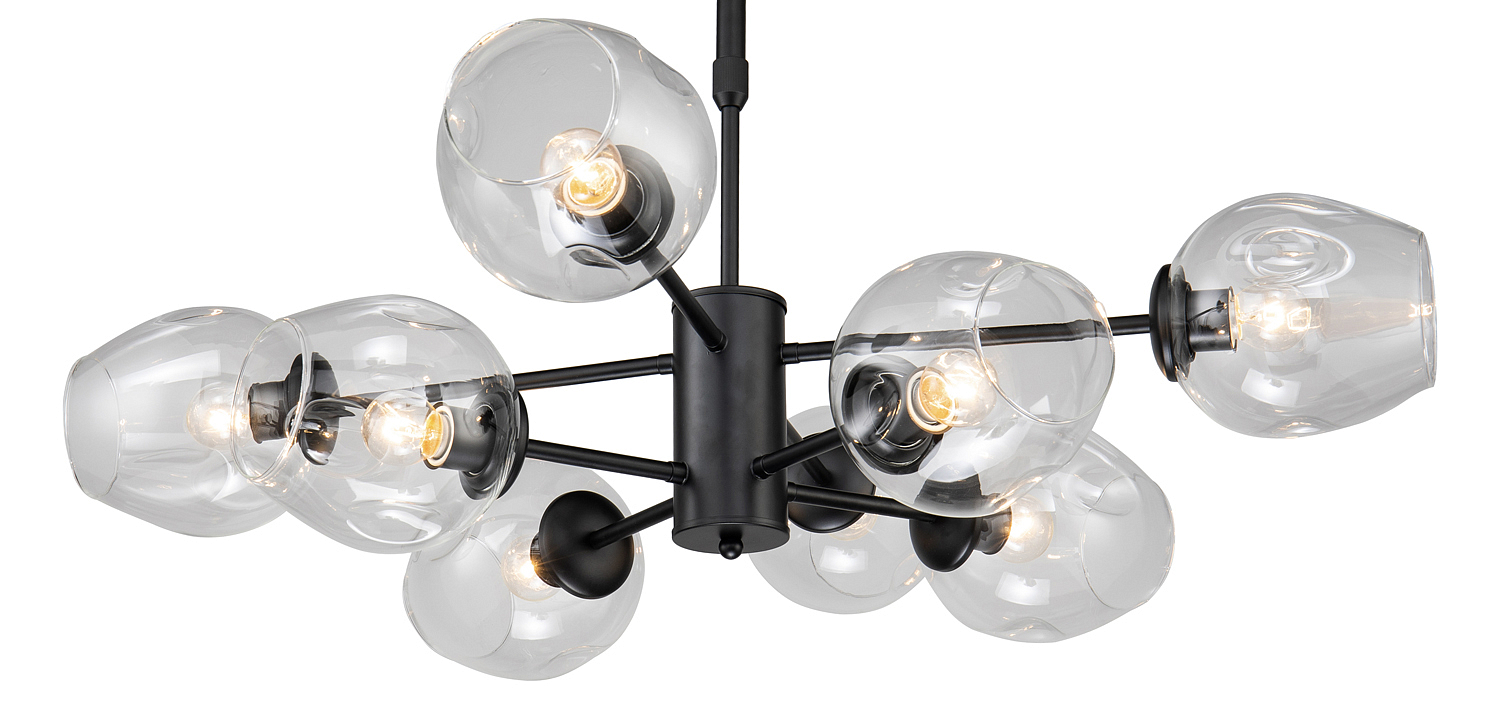 Люстра Branching Bubble Chandelier black 8 Люстра Branching Bubble Chandelier black 8 - Loft-Concept в Воронеже