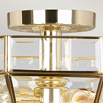 Потолочный светильник шестигранной формы с прозрачными стеклянным плафоном Elstead Lighting варинант исполнения - 10 | Loft Concept в Воронеже