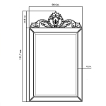 Зеркало настенное в раме Venetian Mirror варинант исполнения - 2 | Loft Concept в Воронеже