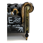 Диван в Лофт Честерфильд граффити из винтажной кожи GRAFFITI PARA Chesterfield варинант исполнения - 6 | Loft Concept в Воронеже